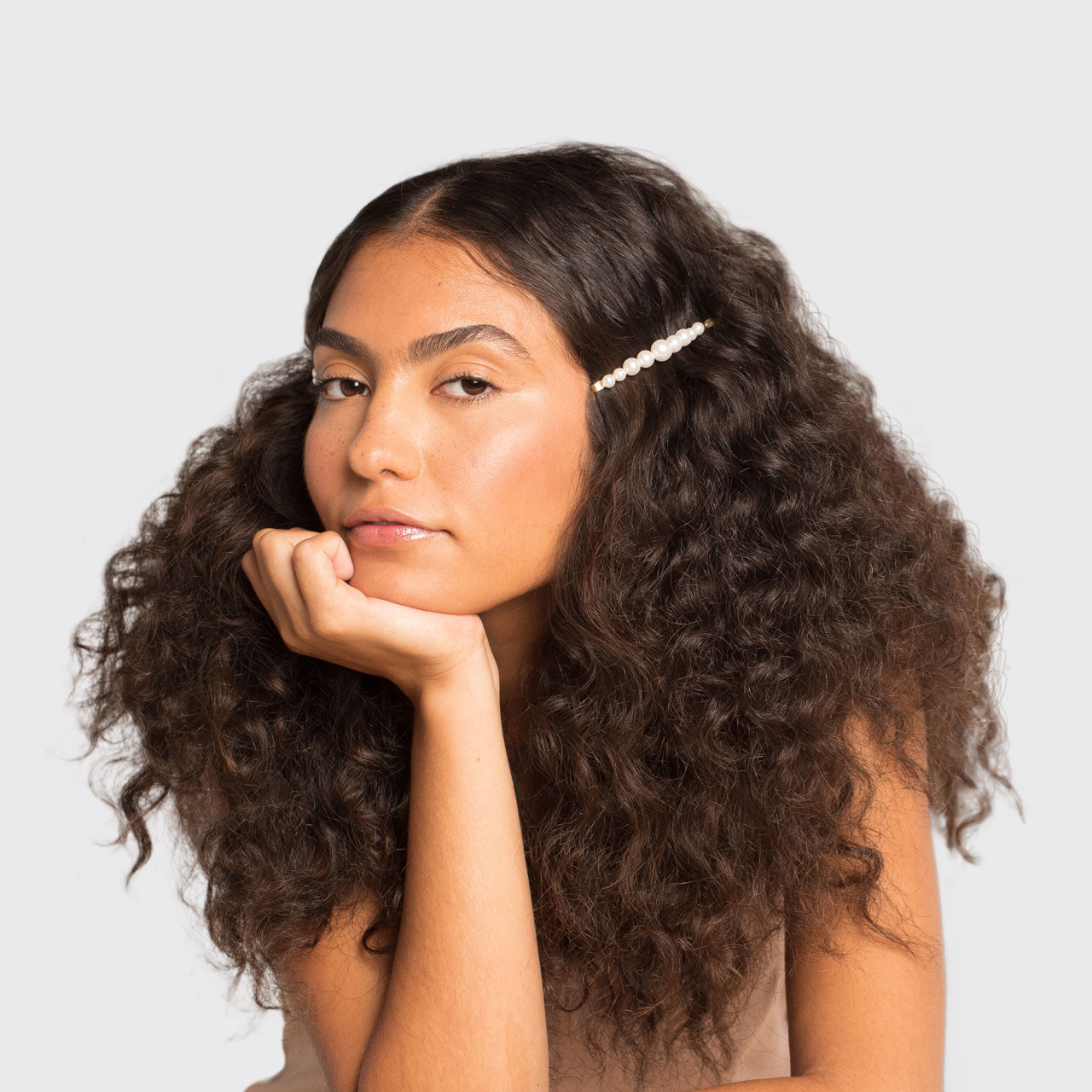 Pearl Bobby Pins 2pc - Gold