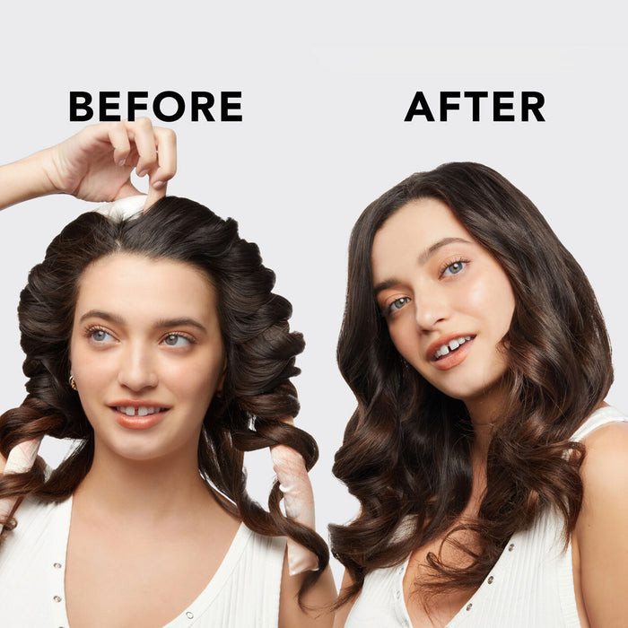 Charcoal Satin Heatless Hair Curler Bundle
